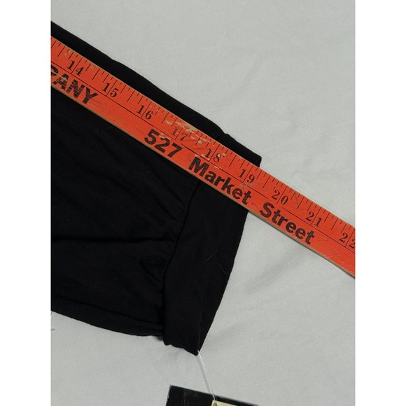 JTB Woman Shirt Womens 2X Black Rayon V Neck 3/4 Sleeve Tunic Top Minimalist NWT - Picture 7 of 8